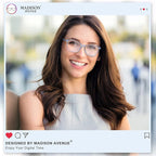 Madison Avenue Blue Light Blocking Glasses Anti Eyestrain UV Glare Blue Light - Image 2