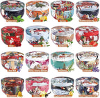 WPONSZU 16Pack Christmas Scented Candles, Candvent Calendar 2025, Gift Set - Image 2