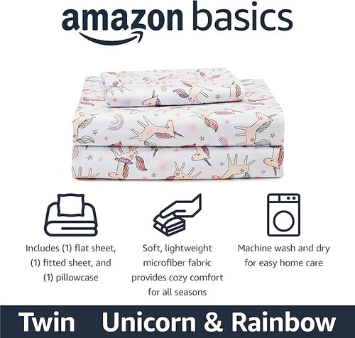 Amazon Basics Microfiber Kids' Sheet Set - Image 2