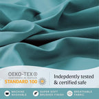 LuxClub 4 PC California King Sheet Set, Breathable Luxury Bed Sheets, Deep - Image 5