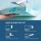EGO Topper 3 Inch King Memory Foam Mattress Topper, Gel Foam Mattress Topper - Image 6