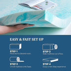 EGO Topper 3 Inch Queen Memory Foam Mattress Topper, Gel Foam Mattress Topper - Image 6