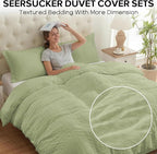 Cozyide Green Duvet Cover Full Size, 3 Pieces Bedding Duvet Covers, Soft - Image 2