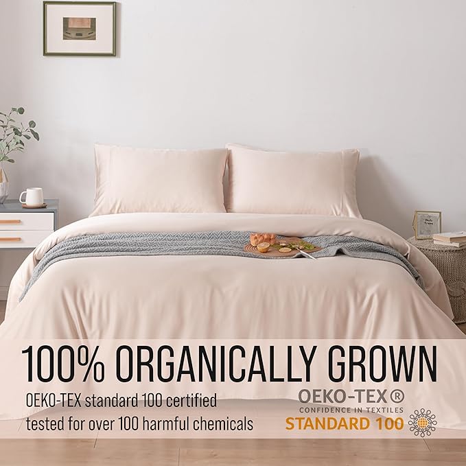 Bella Coterie Luxury Bamboo Viscose Queen Size Fitted Sheet Only | 100% - Image 4