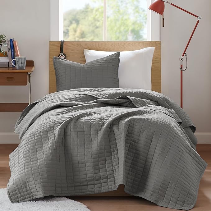 Comfort Spaces Kienna Quilt Set- Double Sided Stitching Design Summer Blanket - Image 2