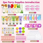 60PCS Spa Party Supplies for Girls, Include Face Masks, Hand Cream, Lip Balm - Image 2
