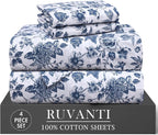 RUVANTI 4 Pcs Cotton Sheets by Ruvanti
