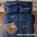 Twin XL Comforter Set Navy - Image 3