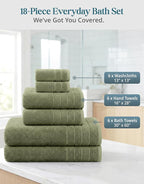 Casa Platino 100% Luxury Cotton Bath Towel Pack of 18 - Image 3