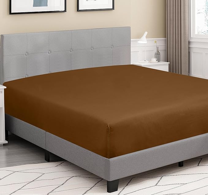 ROYALE LINENS 300 Thread Count 100% Long Staple Combed Cotton Fitted Sheet Twin - Image 3