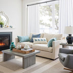 Elegant Curtains for Living Room 102 Inch Long Faux Linen Back Tab Rod Pocket - Image 7
