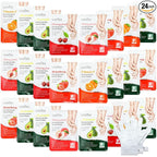 24 Pcs Fruits Beauty Hand Mask Bulk Hydrating Hand Moisturizing Gloves by Swiffen