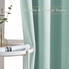 NICETOWN Aqua Blue Curtains 84 inch Length 2 Panels, Grommet Thermal Insulated - Image 5
