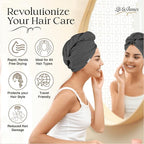 Lili&James 100% Cotton Hair Towel Wrap Quick Dry Super Absorbent Turban Head - Image 6