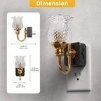 L LOHAS LED Night Lights Plug into Wall, 3000K Soft White LED Floral Night - Image 5