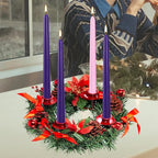 16 Pack Advent Taper Candles Premium Hand Dipped 10in Unscented Christmas Taper - Image 4