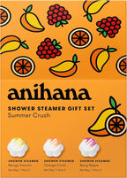 ANIHANA Shower Steamers Summer Crush 3 Pack Gift Set, Paraben Free, Mango - Image 3