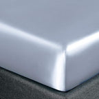 Homiest Baby Blue Satin Fitted Sheet - Image 3