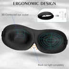 Bonuci 12 Pack Sleep Mask Blackout 3D Eye Mask - Image 2
