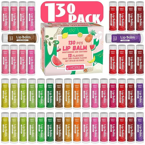 130 Pack Natural Lip Balm Bulk by yopela