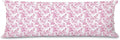Pink Chinoiserie German Shepherd Dog 20x54 Body Pillow Cover by Unknown