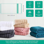 Bath Towels 2 Pack, 30 x 60 Inches, Large 100% Cotton Towels, Comfortable - Image 7