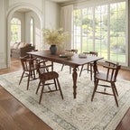 Washable 8x10 Area Rugs for Living Room, Boho Non-Slip Vintage Distress Large - Image 3