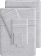 Belizzi Home 100% Cotton Towel Set, Contains 6 Soft Bath Towel, 6 Hand Towels - Image 3