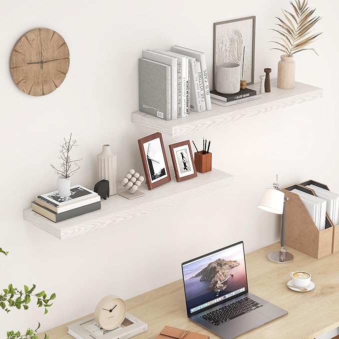Fun Memories Floating Shelves for Wall, 36 x 9.3 Large Floating Shelf Wall - Image 5
