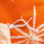 SUSYBAO Floral Duvet Cover Queen 100% Cotton Burnt Orange Flower Duvet Cover 3 - Image 5