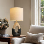 OYEARS 19" Table Lamps Set of 2, Bedside Lamps - Image 4