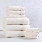 Superior Egyptian Cotton 9-Piece Towel Set, Guest Bath Decor Essentials by SUPERIOR