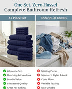 Casa Platino Luxury Cotton Bath Towel Set - Image 5