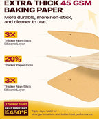 Katbite Parchment Paper Sheets Heavy Duty, 16x24 Inches 200 PCS Precut Baking - Image 5
