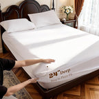 LBRO2M 100% Cotton Sheets Set Deep Pocket 24", 1000 Thread Count King Size 4 - Image 2
