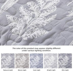 JANZAA Quilts Queen Size Bed Spread Botanical 3 Pieces Quilts Queen Size Sets - Image 4