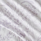 SUSYBAO Lilac Flower Duvet Cover King 100% Cotton 3 Pcs Set 1 Lilac Purple - Image 3