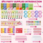 110 PCS Spa Party Supplies for Girls, Includes Face Masks, Hand Cream, Lip Balm - Image 2