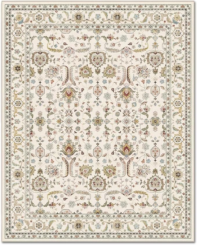 Washable 5x7 Area Rugs for Living Room, Boho Non-Slip Vintage Distress Rugs for - Image 8