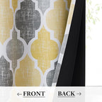 Beauoop 100% Blackout Curtains 63 Inches Long 2 Panels - Image 3