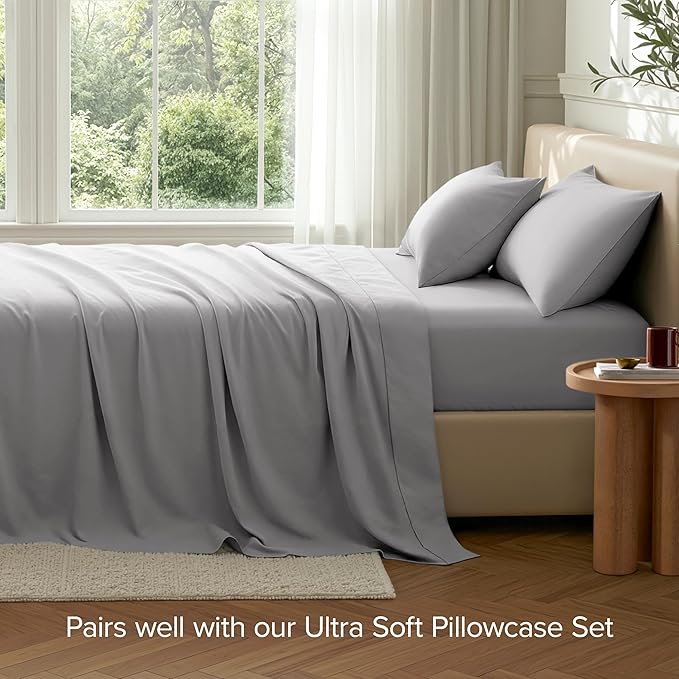Bare Home Extra Long Flat Sheet - Image 7