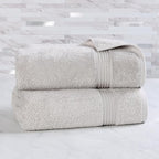Superior Egyptian Cotton 2-Piece Bath Sheet Towel Set, Oversized Body Towels - Image 2