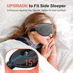 INNELO 3D Contoured Sleep Mask for Side Sleepers, 100% Light Blocking Sleeping - Image 2