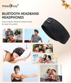 MUSICOZY Sleep Headphones Bluetooth 5.4 Headband, Wireless Earphones Music - Image 8