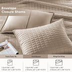 Comfort Spaces Kienna Quilt Set- Double Sided Stitching Design Summer Blanket - Image 5