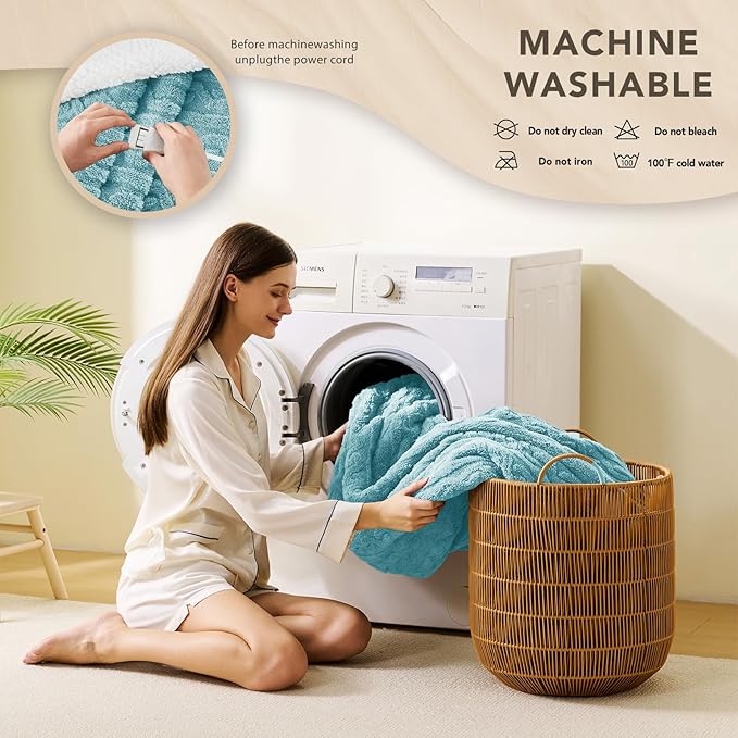 Homemate Electric Heated Blanket Queen - Image 6