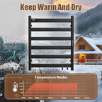 R FLORY Heated Towel Rack for Bathroom, 6 Bar Wall Mounted Towel Warmer Racl - Image 6