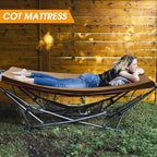 CYMULA Camping Cot Mattress 2in Memory Foam Sleeping Pad, Soft Warm Non-Slip - Image 4