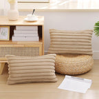 Pallene Faux Fur Plush Lumbar Throw Pillow Covers 12x20 Set of 2, Luxury Soft - Image 7