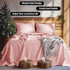LBRO2M 100% Pure Linen Sheet Set Deep Pocket Up to 16" Bed Sheets Sets - Image 7